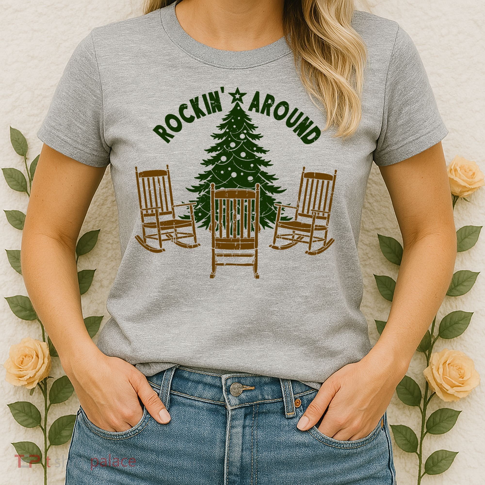 Rockin Around The Christmas Tree Women's T-Shirt