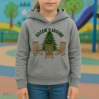 Rockin Around The Christmas Tree Kids Hoodie thumb 3