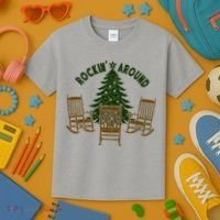 Rockin Around The Christmas Tree Kids T-Shirt thumb 3