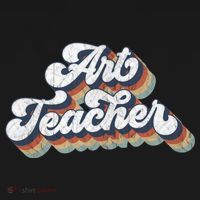 Retro Art Teacher For Artist Teacher Team Menn & Womenn Doggie Tank thumb 4