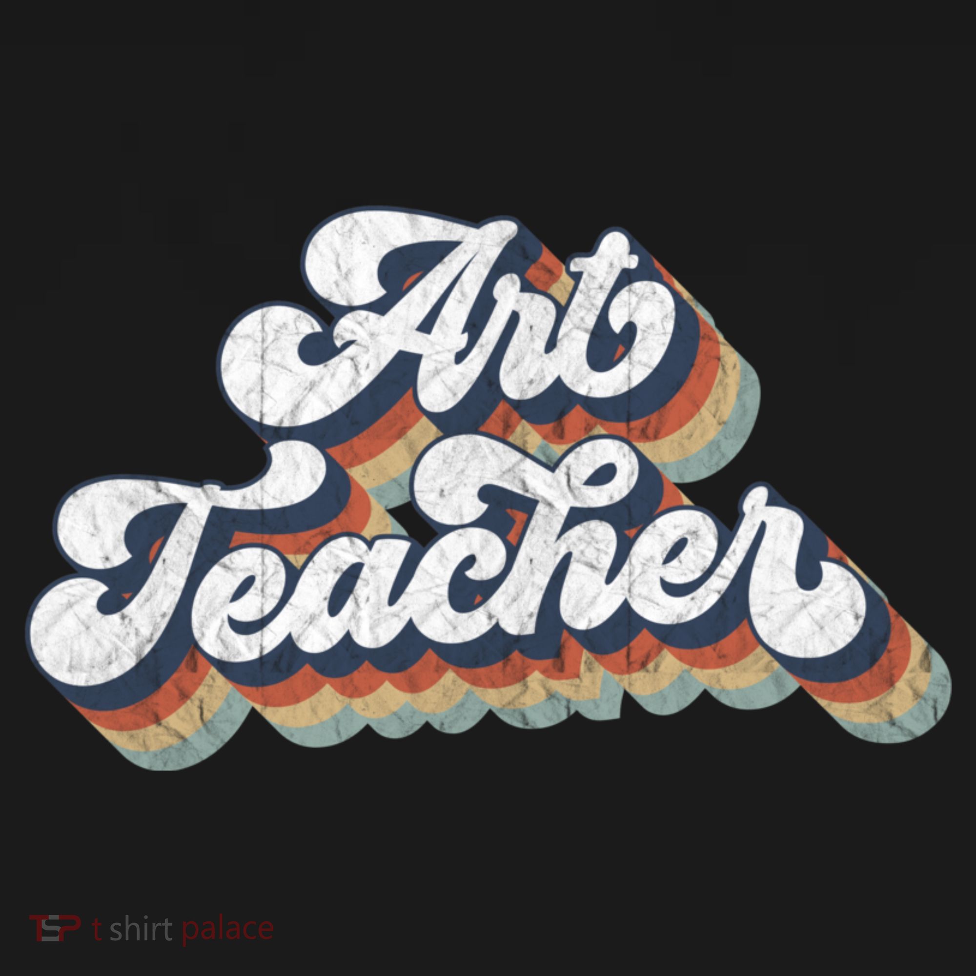 Retro Art Teacher For Artist Teacher Team Menn & Womenn Doggie Tank