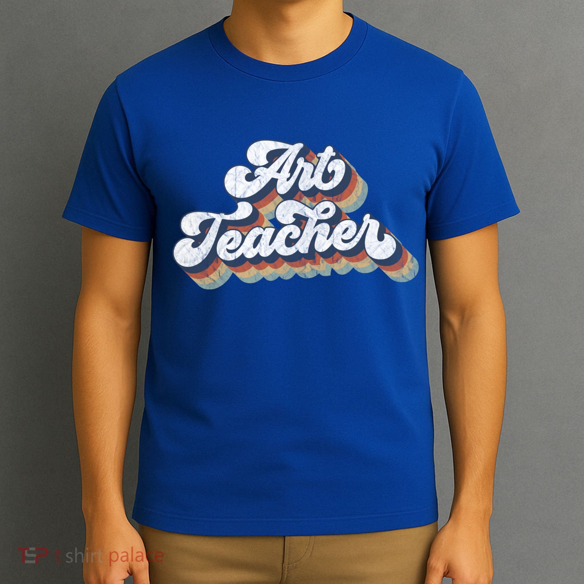 Retro Art Teacher For Artist Teacher Team Menn & Womenn T-Shirt