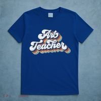 Retro Art Teacher For Artist Teacher Team Menn & Womenn T-Shirt thumb 5
