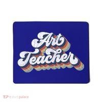 Retro Art Teacher For Artist Teacher Team Menn & Womenn Mousepad thumb 0