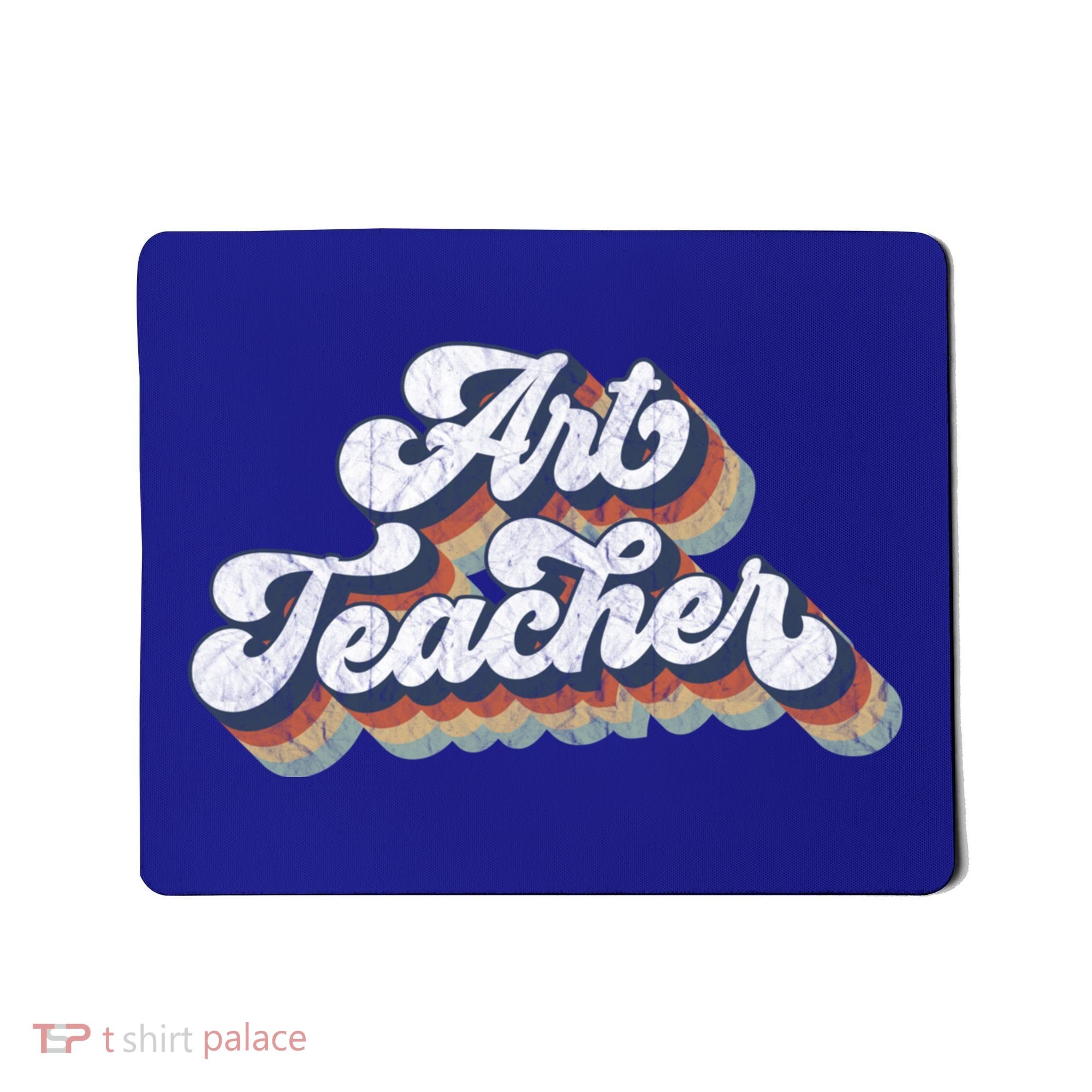 Retro Art Teacher For Artist Teacher Team Menn & Womenn Mousepad