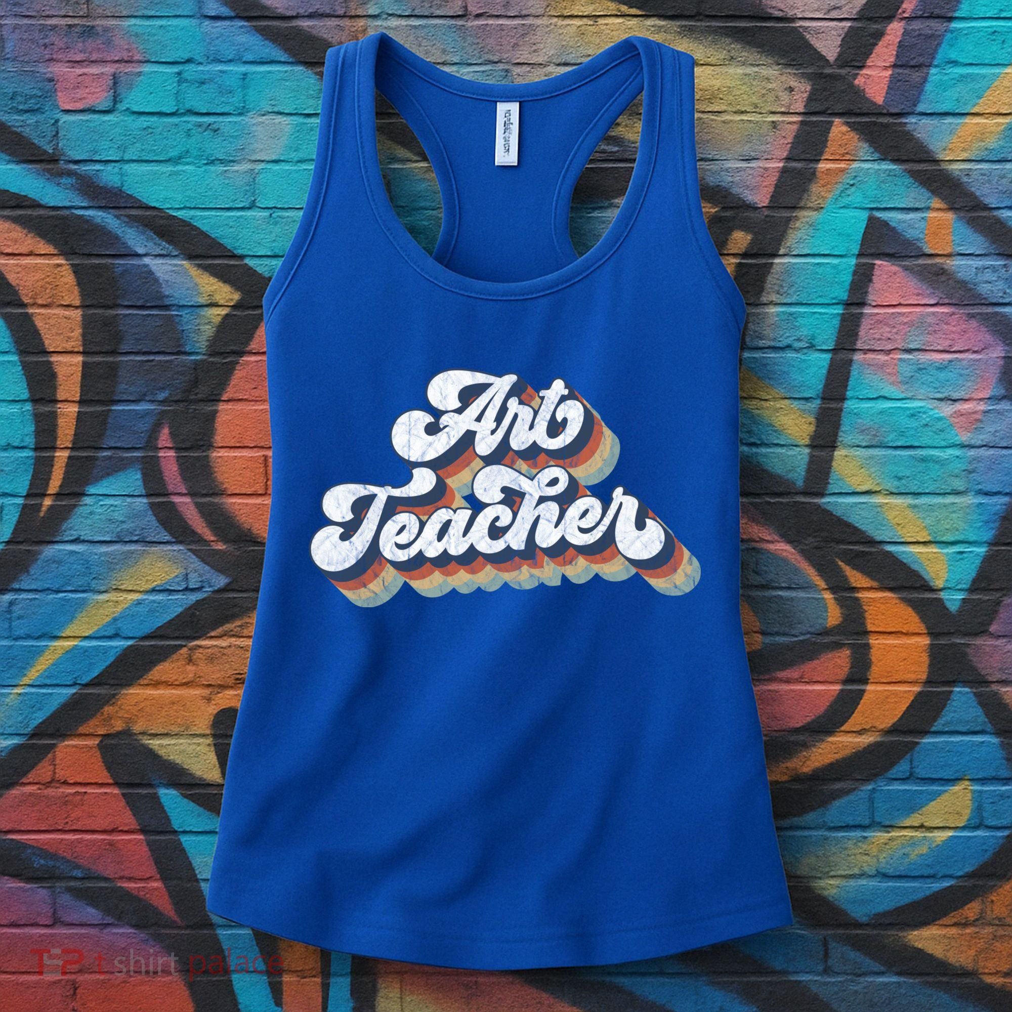 Retro Art Teacher For Artist Teacher Team Menn & Womenn Women's Tank Top