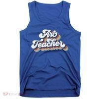 Retro Art Teacher For Artist Teacher Team Menn & Womenn Tank Top thumb 0