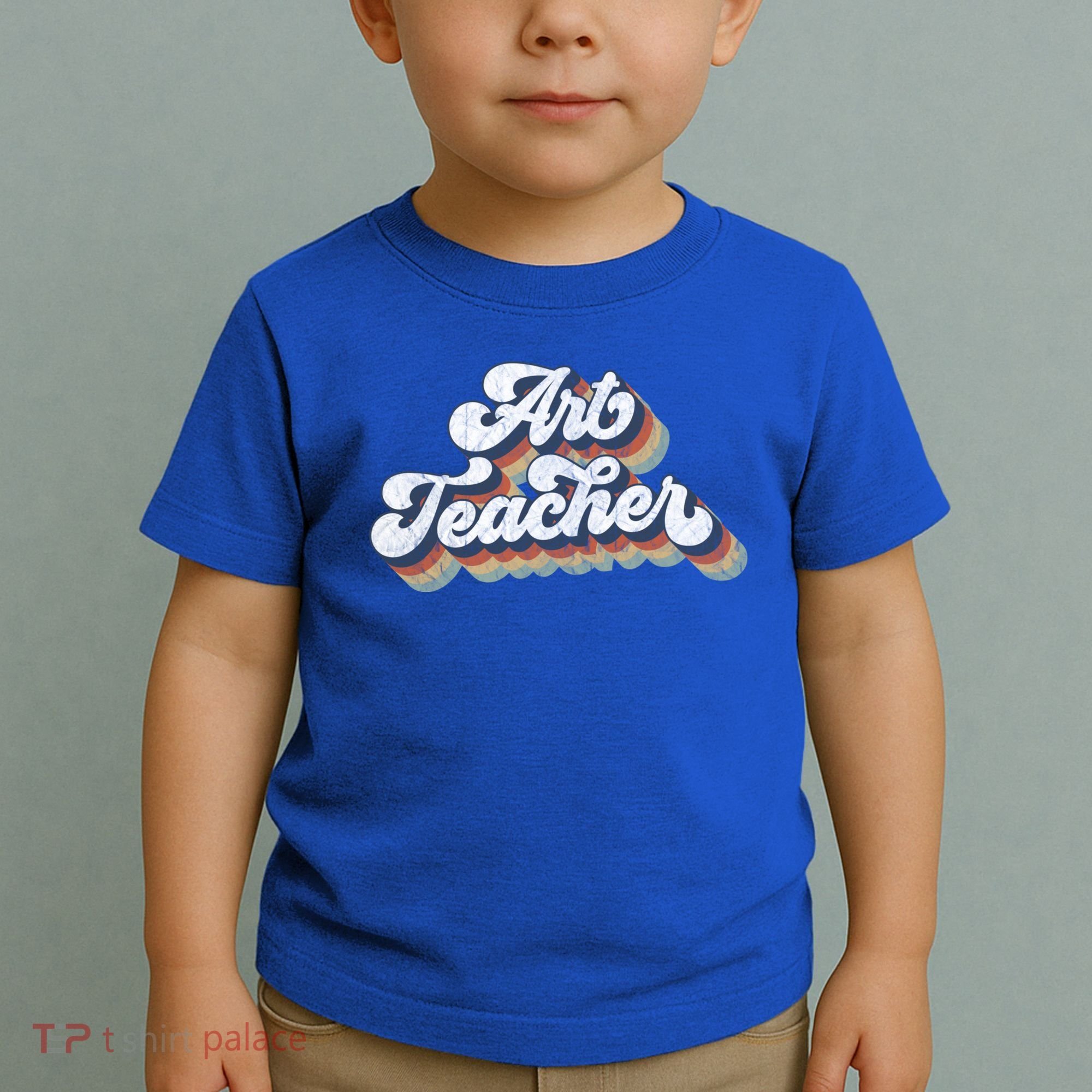 Retro Art Teacher For Artist Teacher Team Menn & Womenn Toddler T-Shirt