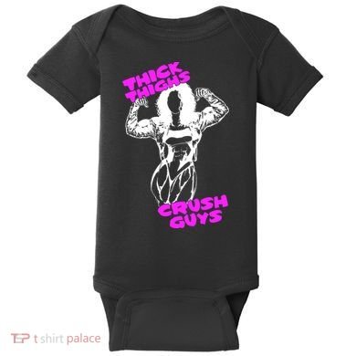 Raskol Apparel Thick Thighs Crush Guys Baby Bodysuit