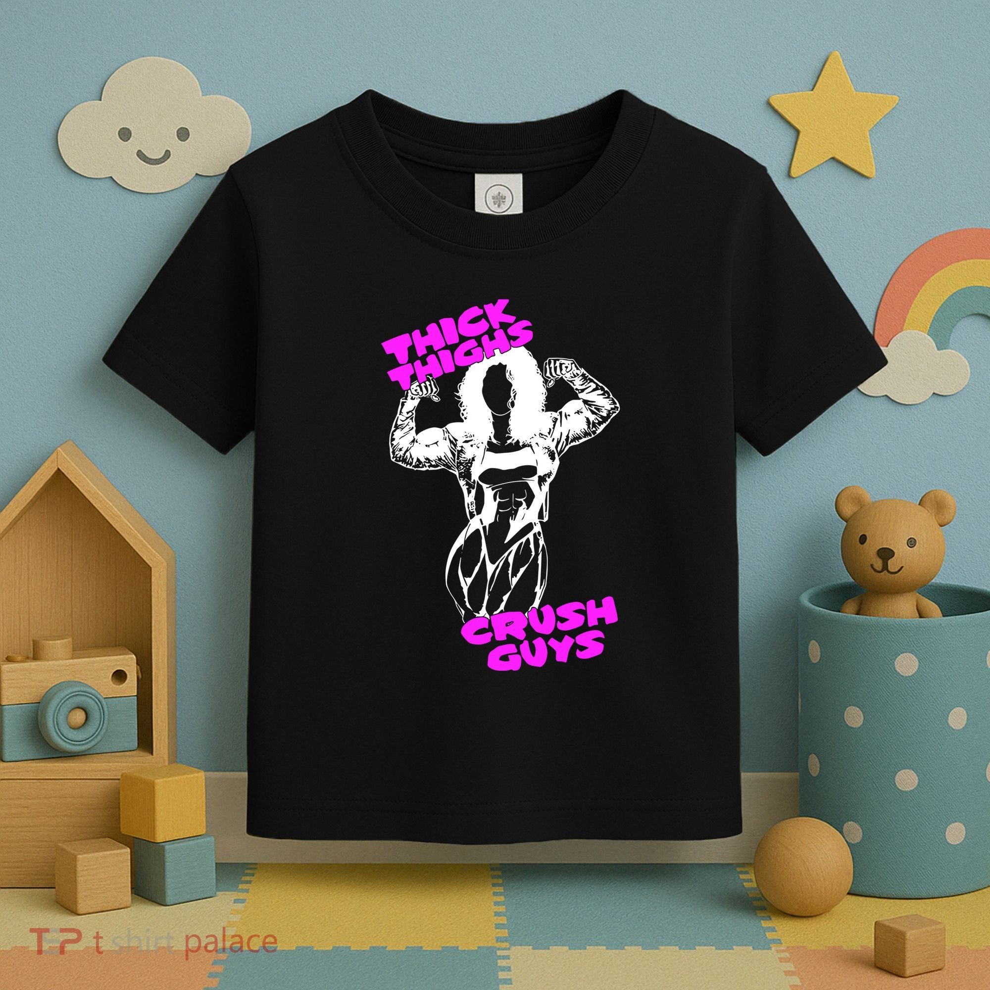 Raskol Apparel Thick Thighs Crush Guys Toddler T-Shirt