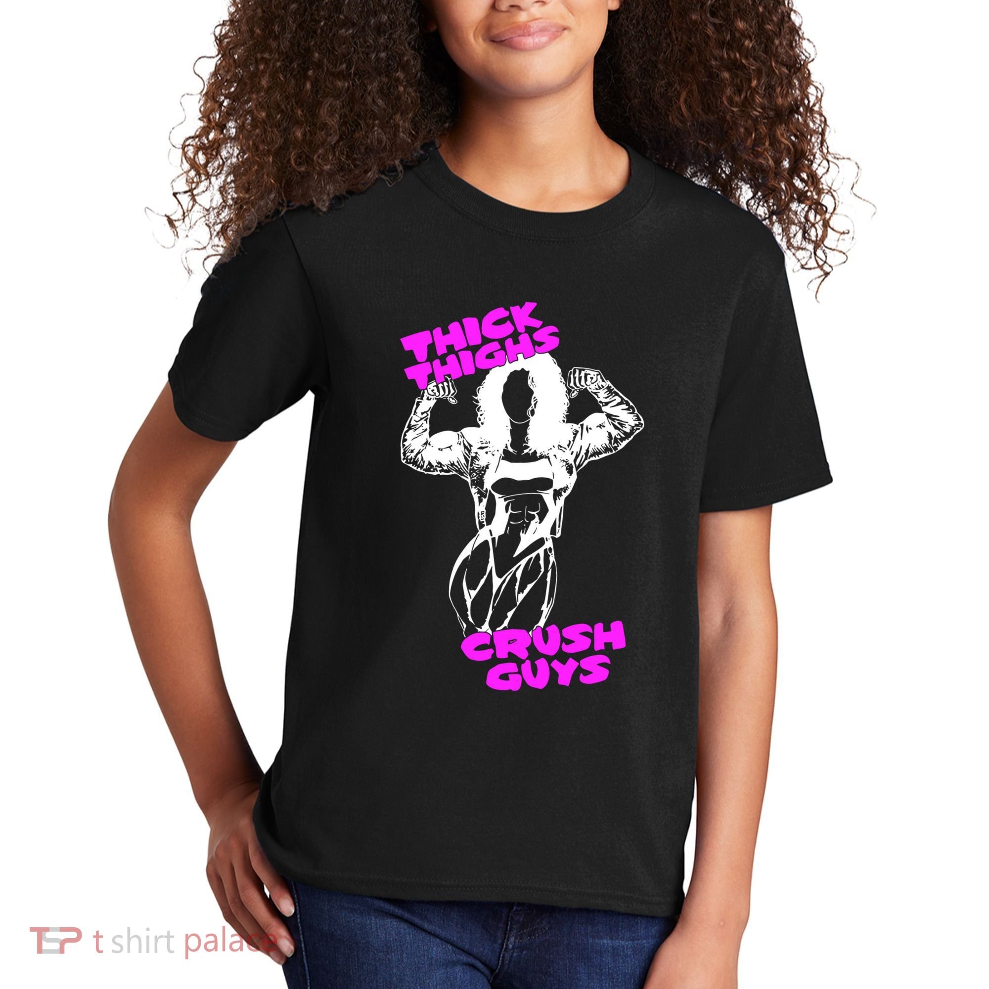Raskol Apparel Thick Thighs Crush Guys Kids T-Shirt