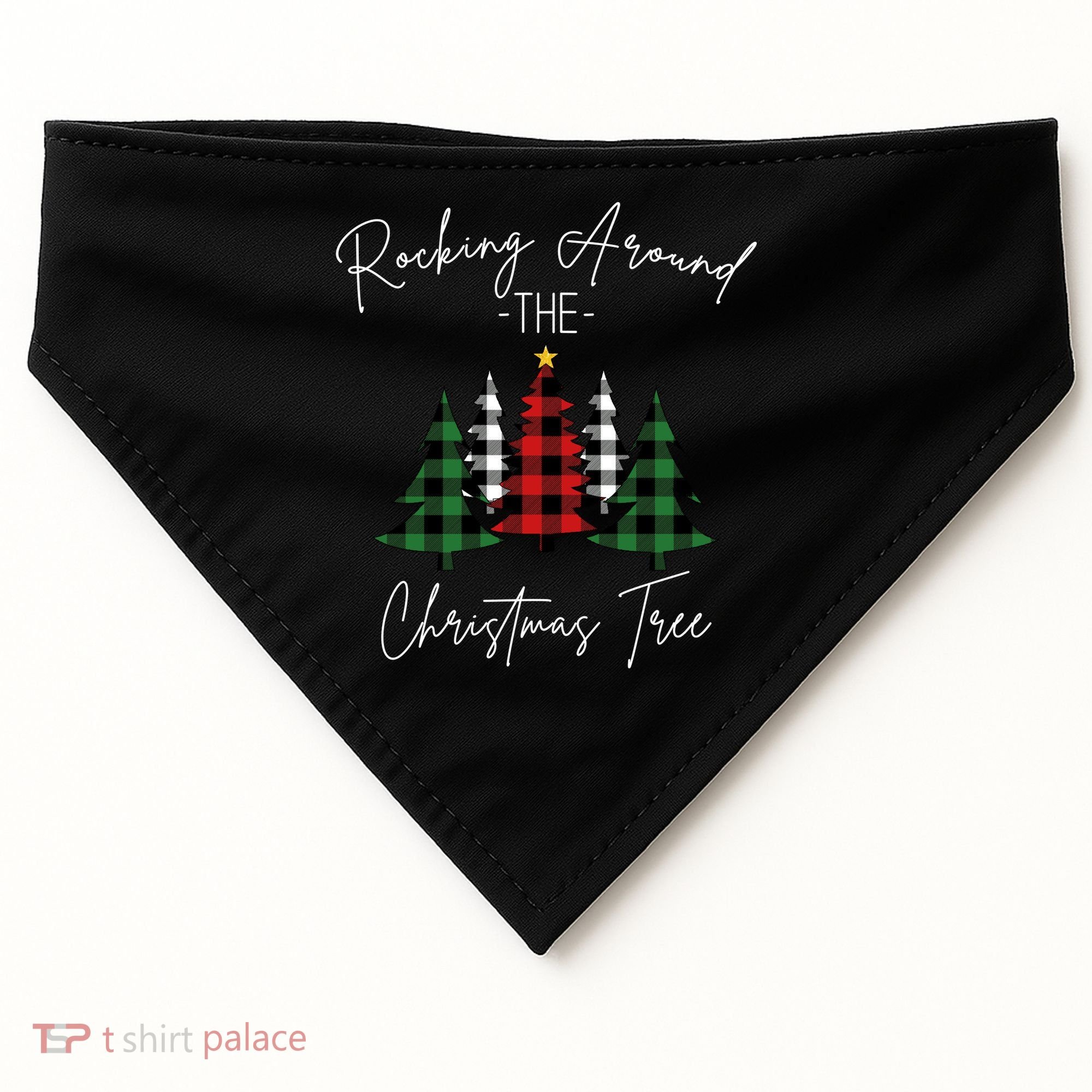 Rocking Around The Christmas Tree USA-Made Doggie Bandana