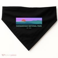 Retro Appalachian Trail Blue Ridge Shenandoah National Park Gift USA-Made Doggie Bandana thumb 0