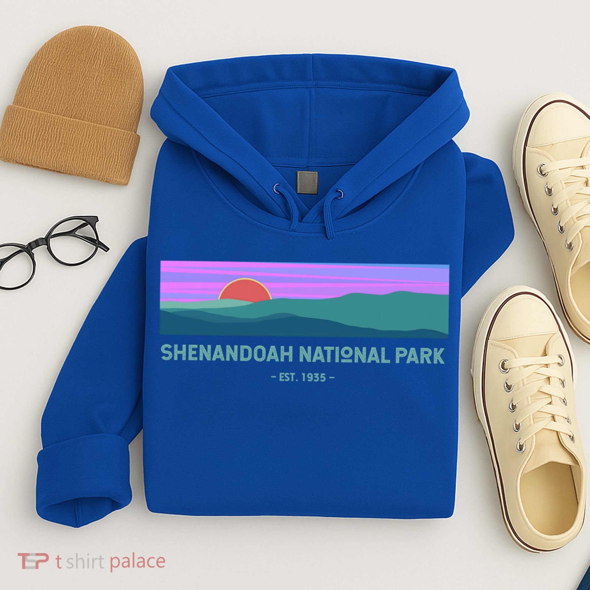 Retro Appalachian Trail Blue Ridge Shenandoah National Park Gift Hoodie