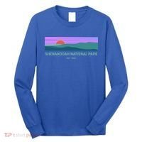 Retro Appalachian Trail Blue Ridge Shenandoah National Park Gift Long Sleeve Shirt thumb 0