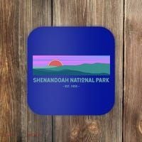 Retro Appalachian Trail Blue Ridge Shenandoah National Park Gift Coaster thumb 0