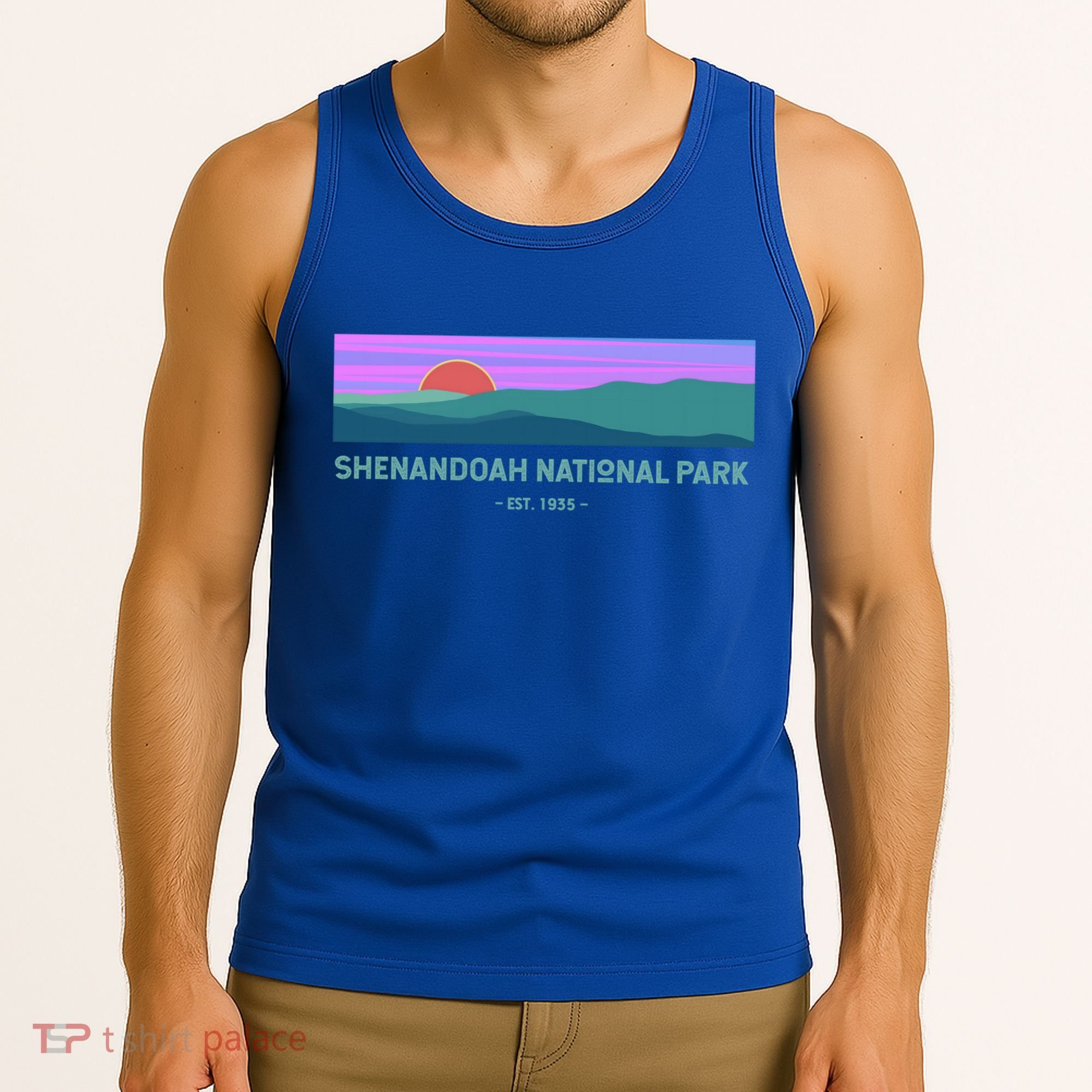 Retro Appalachian Trail Blue Ridge Shenandoah National Park Gift Tank Top