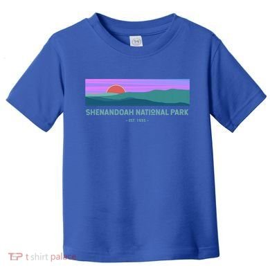 Retro Appalachian Trail Blue Ridge Shenandoah National Park Gift Toddler T-Shirt
