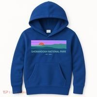 Retro Appalachian Trail Blue Ridge Shenandoah National Park Gift Kids Hoodie thumb 0