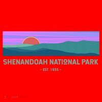 Retro Appalachian Trail Blue Ridge Shenandoah National Park Gift Santa Hat thumb 1