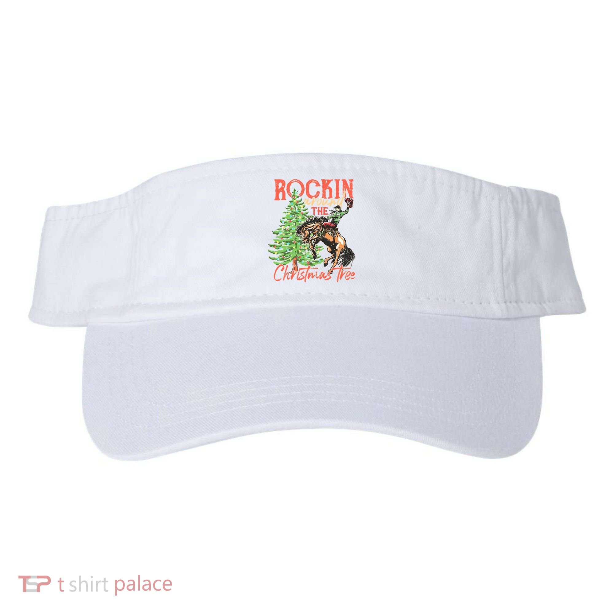 Rocking Around The Christmas Tree Christmas Cow Horse Visor