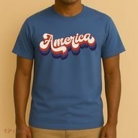 Retro America USA Vintage 4th Of July T-Shirt thumb 3