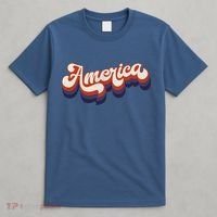 Retro America USA Vintage 4th Of July T-Shirt thumb 4