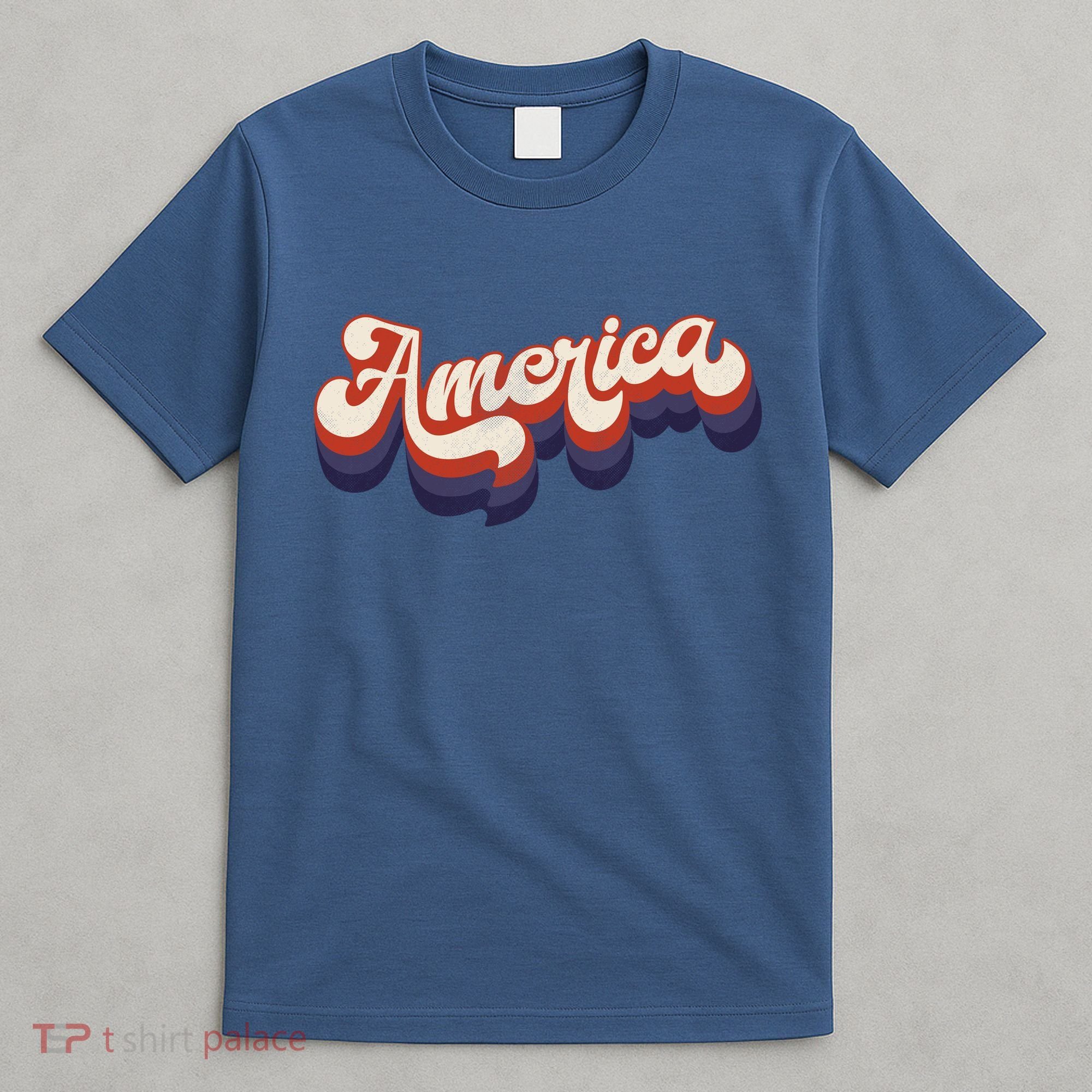 Retro America USA Vintage 4th Of July T-Shirt