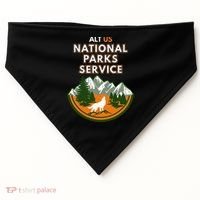Resist Alt Us National Parks Service USA-Made Doggie Bandana thumb 0