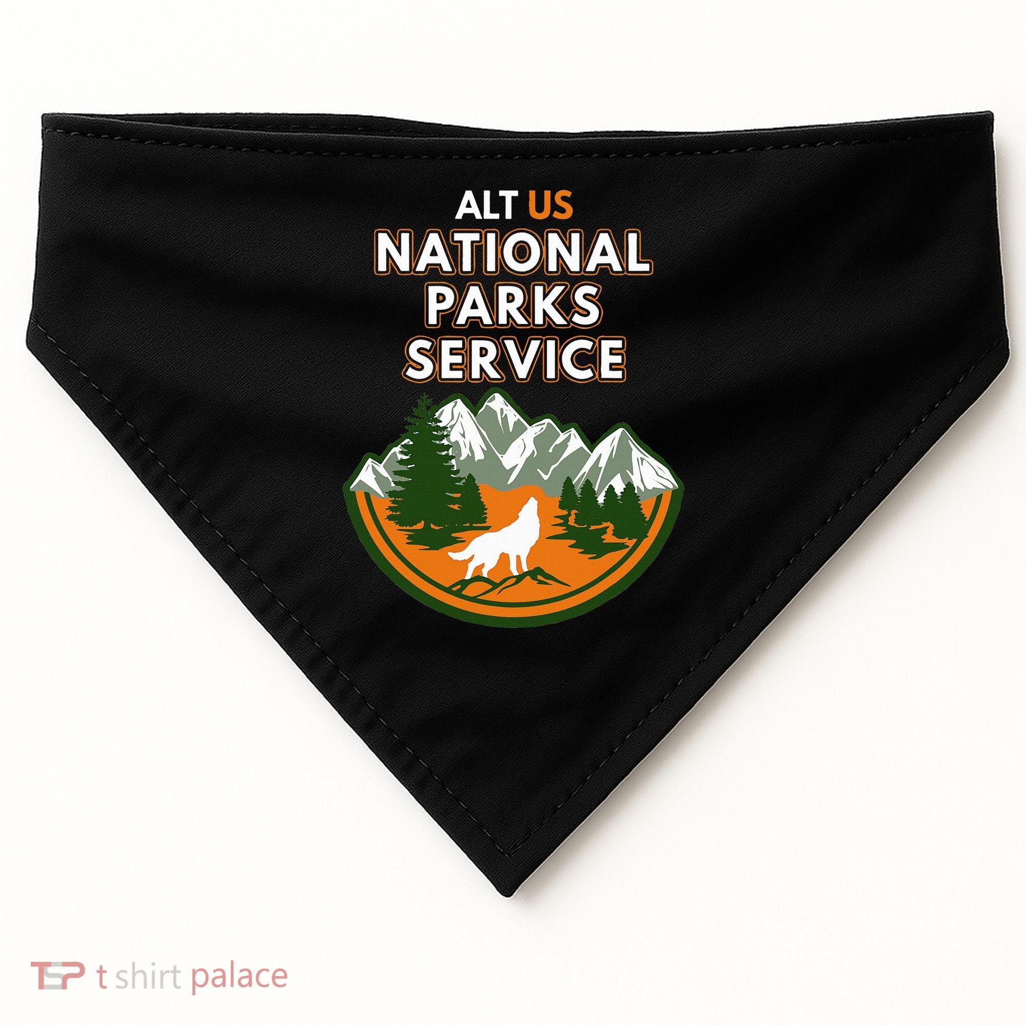 Resist Alt Us National Parks Service USA-Made Doggie Bandana