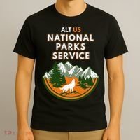Resist Alt Us National Parks Service T-Shirt thumb 3