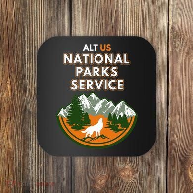 Resist Alt Us National Parks Service Coaster