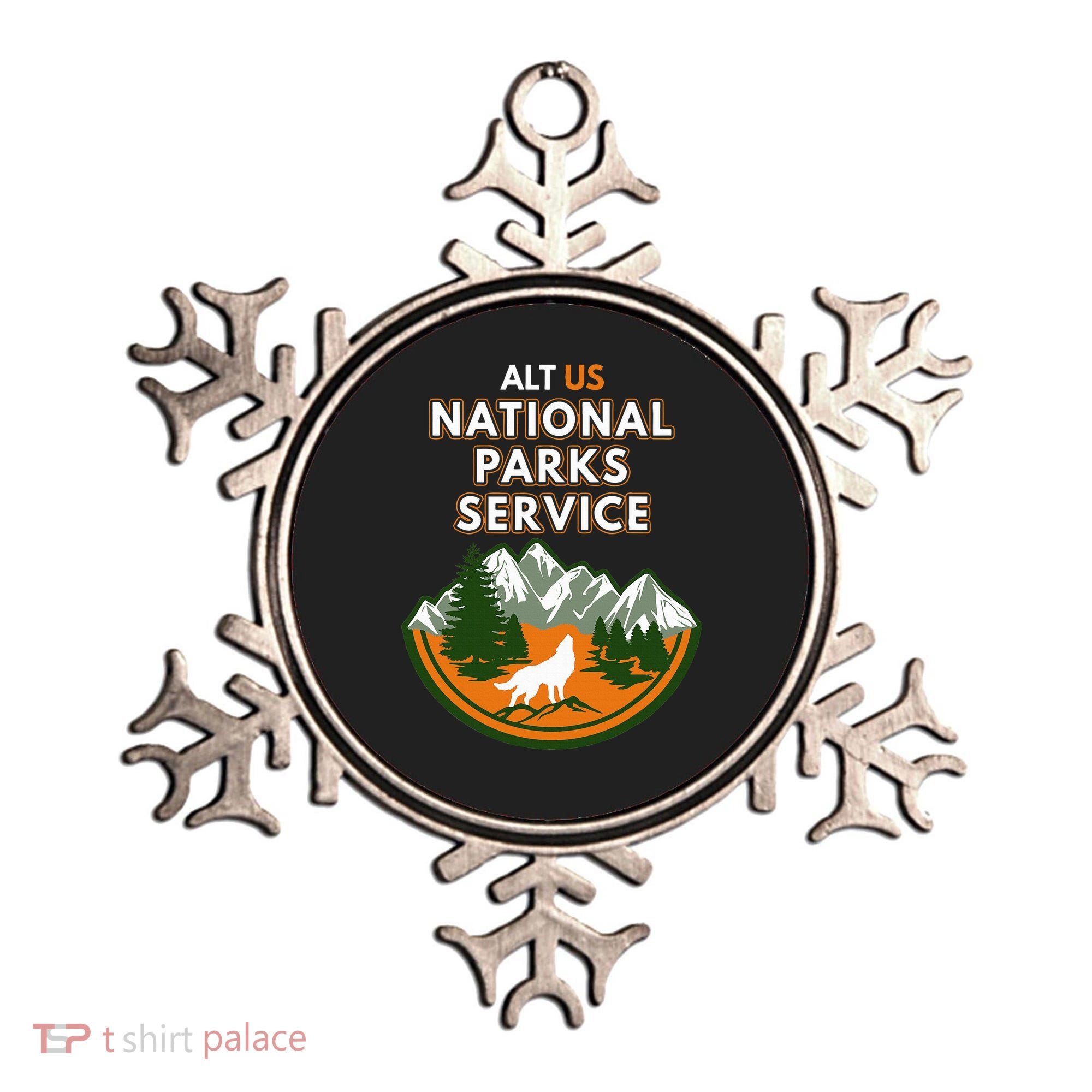 Resist Alt Us National Parks Service Ornament
