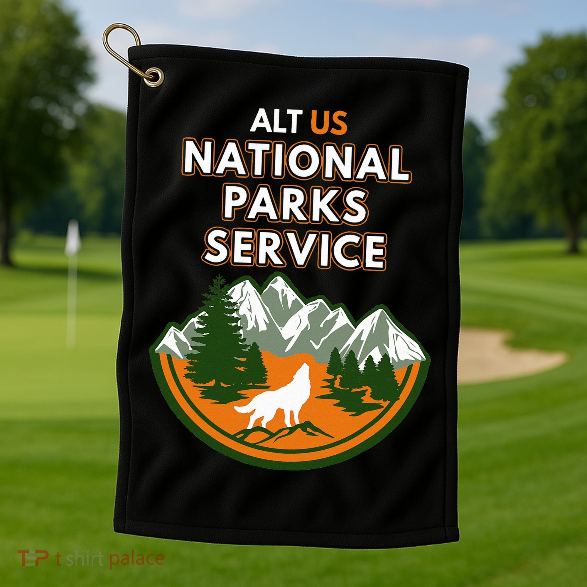 Resist Alt Us National Parks Service Golf Towel