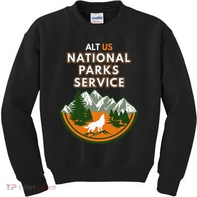 Resist Alt Us National Parks Service Kids Sweatshirt