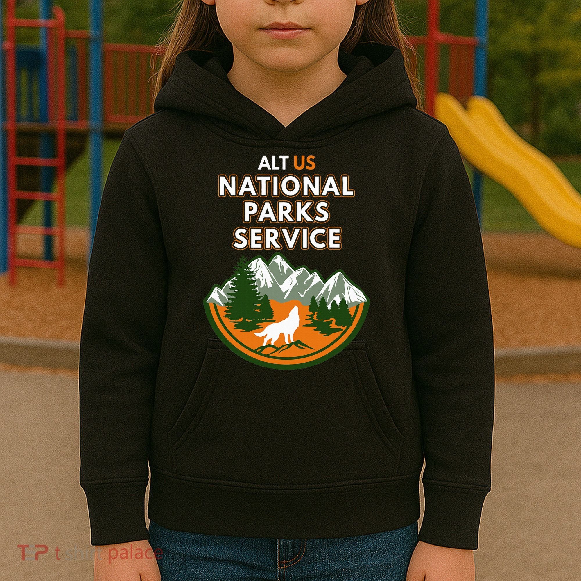 Resist Alt Us National Parks Service Kids Hoodie