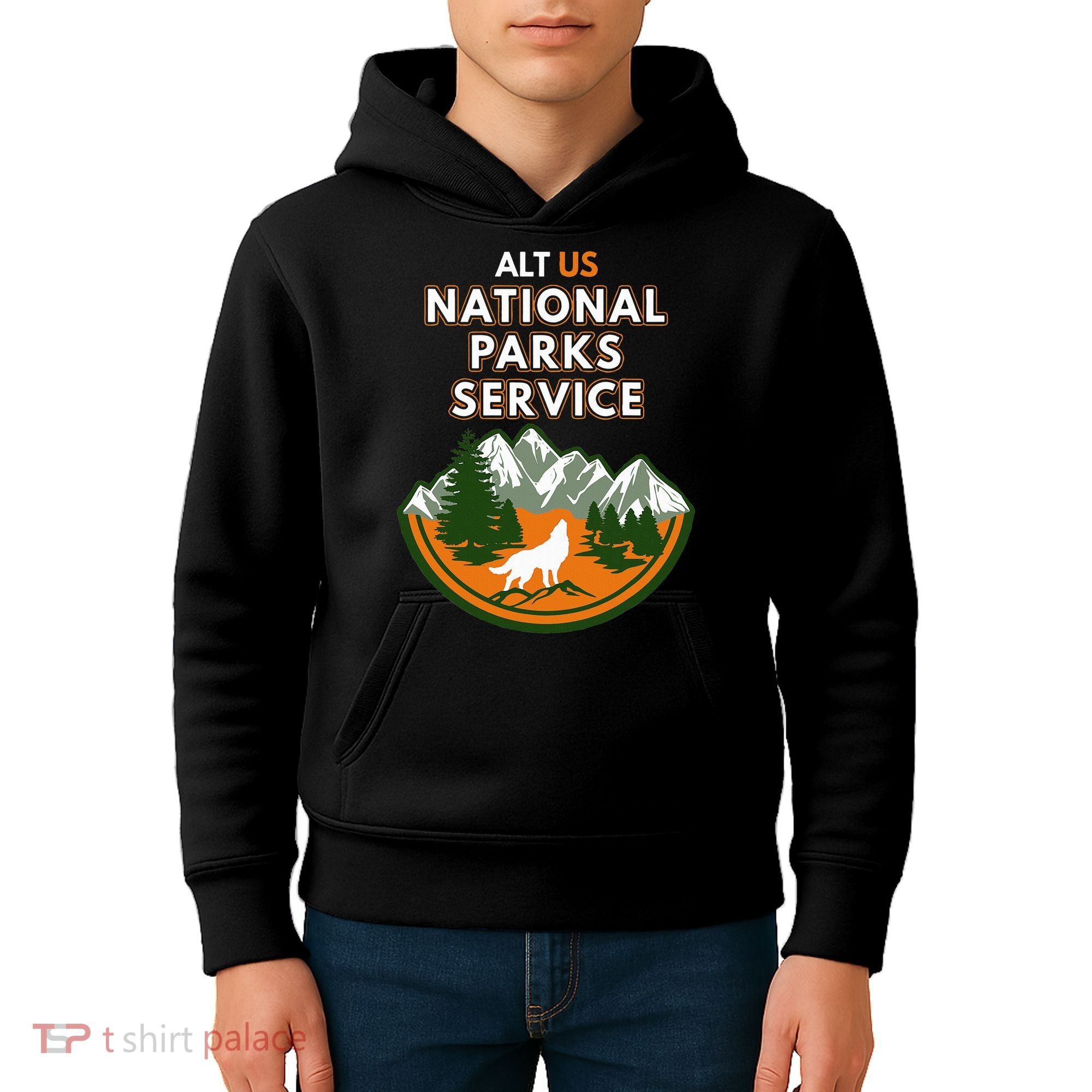 Resist Alt Us National Parks Service Kids Hoodie