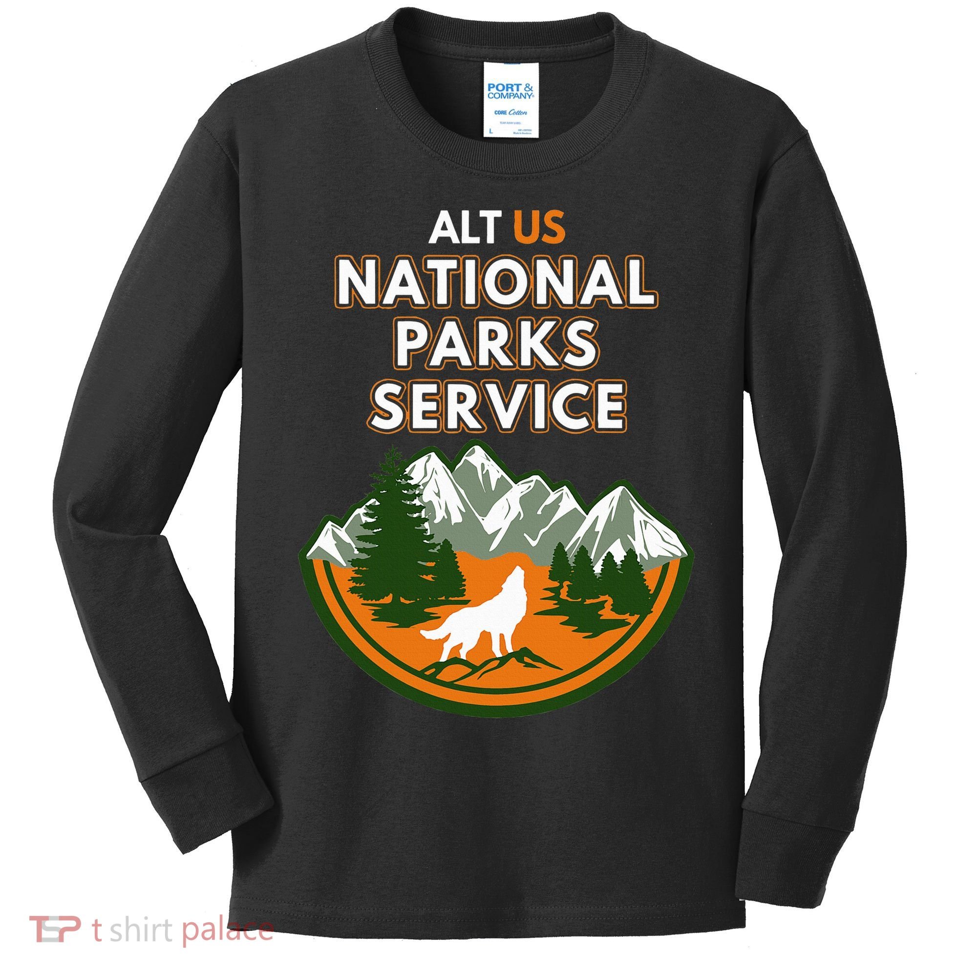 Resist Alt Us National Parks Service Kids Long Sleeve Shirt