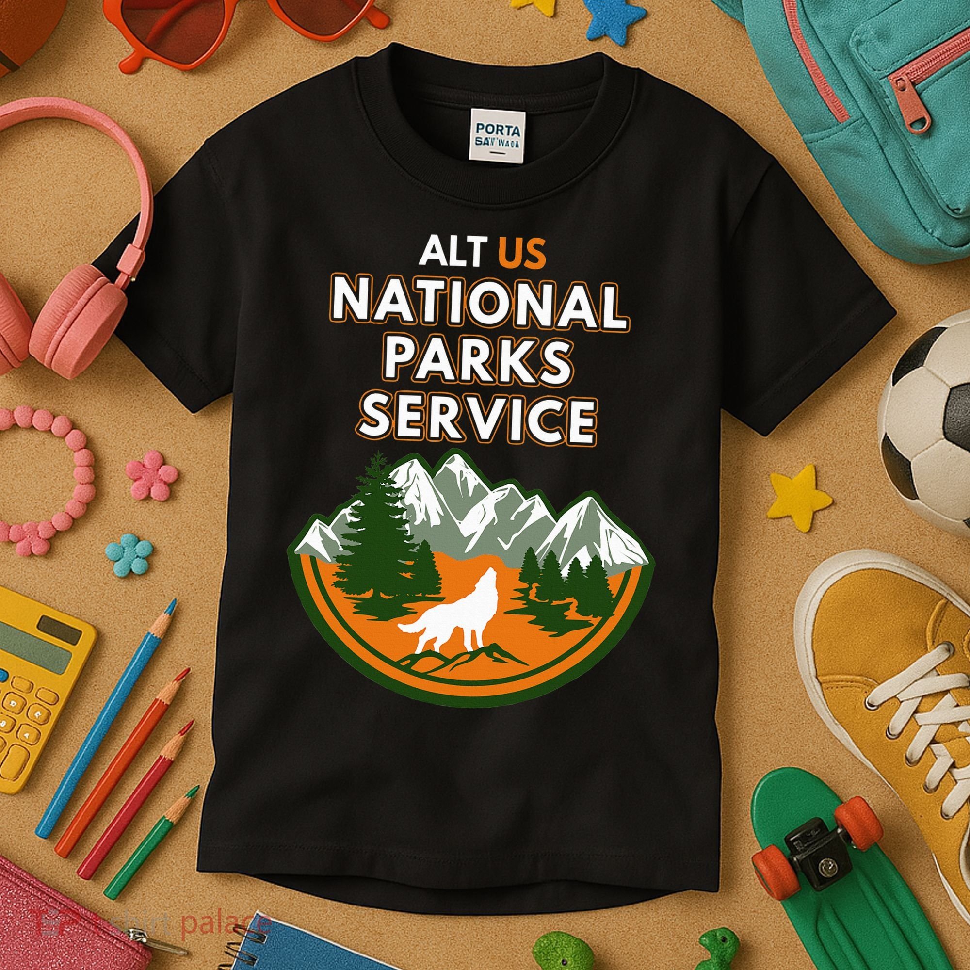 Resist Alt Us National Parks Service Kids T-Shirt