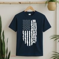 Roughneck - American US Flag Oilfield Patriot T-Shirt thumb 2