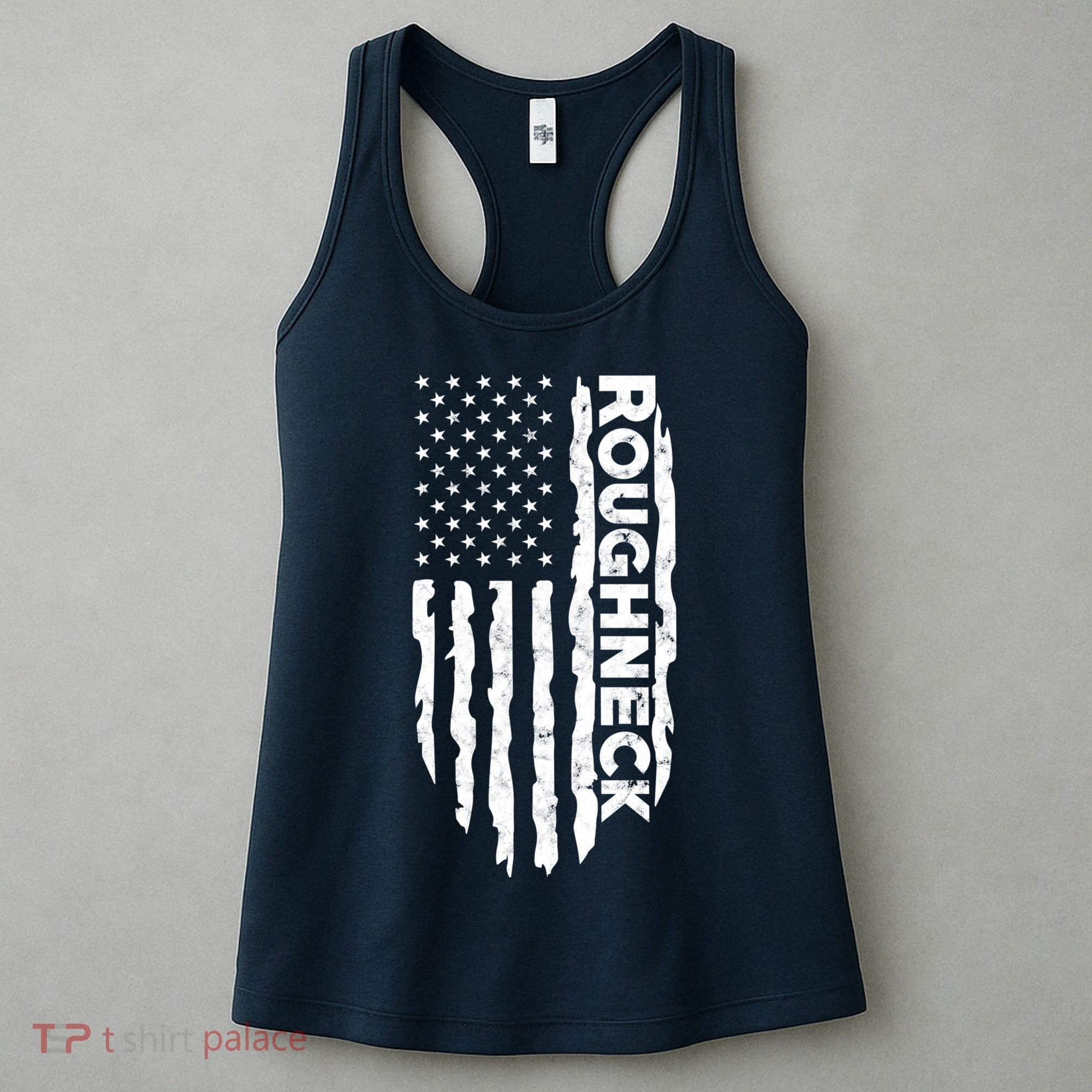 Roughneck - American US Flag Oilfield Patriot Women's Tank Top