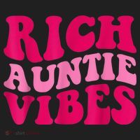 Rich Auntie Vibes Funny Aunt Saying Groovy Apparel Beanie thumb 2