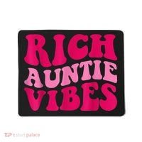 Rich Auntie Vibes Funny Aunt Saying Groovy Apparel Mousepad thumb 0
