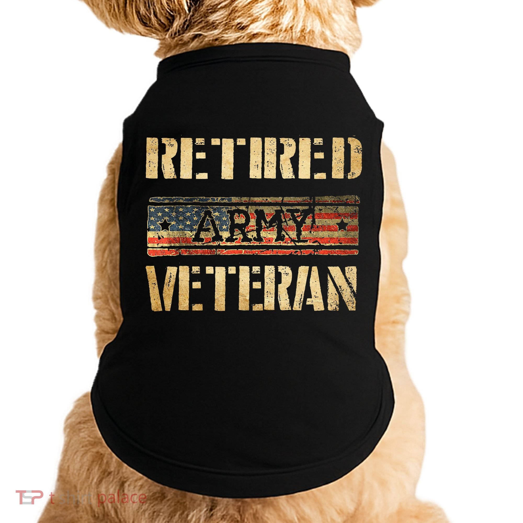 Retired army veteran Doggie Tank