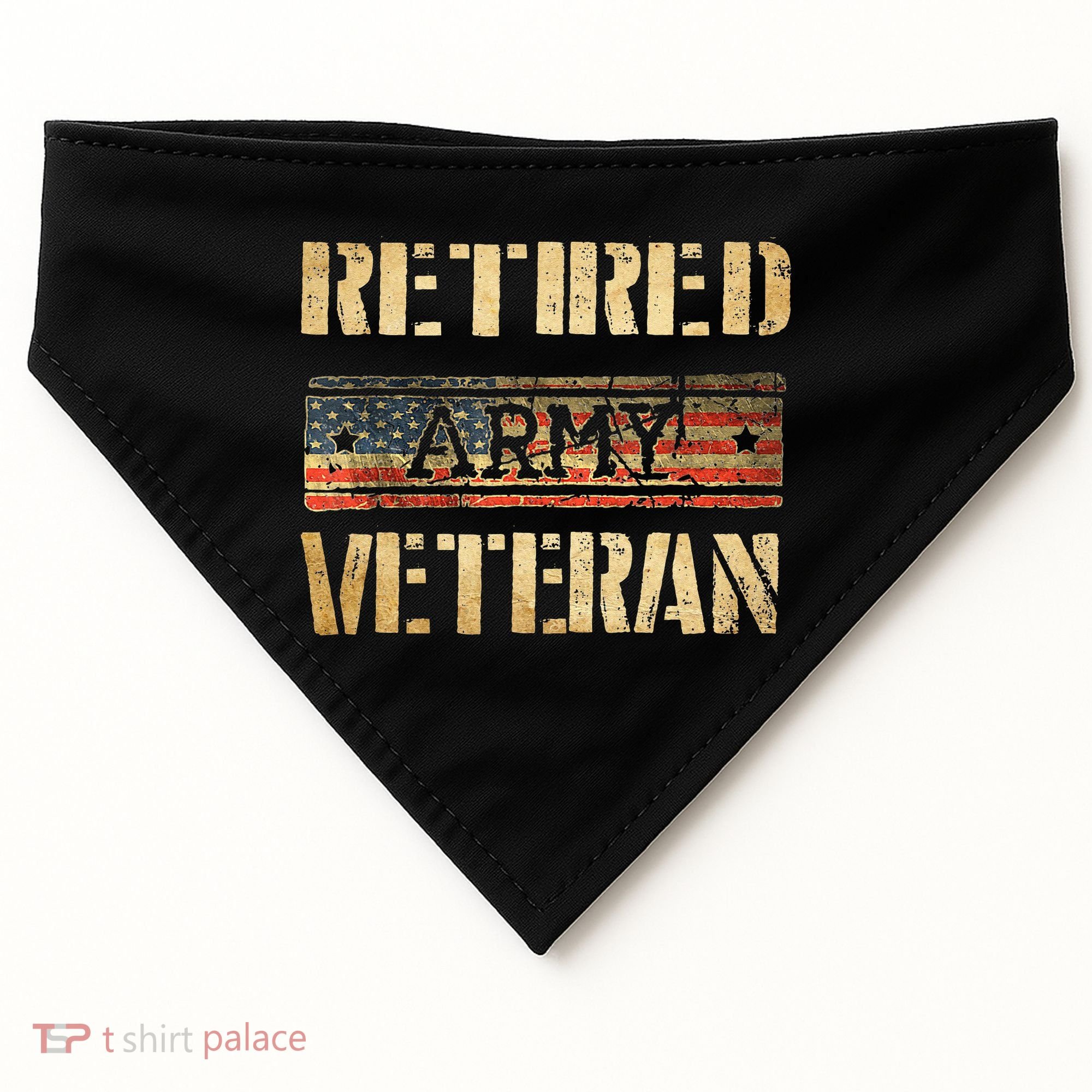 Retired army veteran USA-Made Doggie Bandana