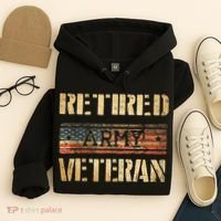 Retired army veteran Hoodie thumb 4