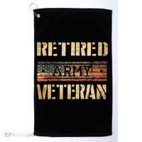 Retired army veteran Golf Towel thumb 0