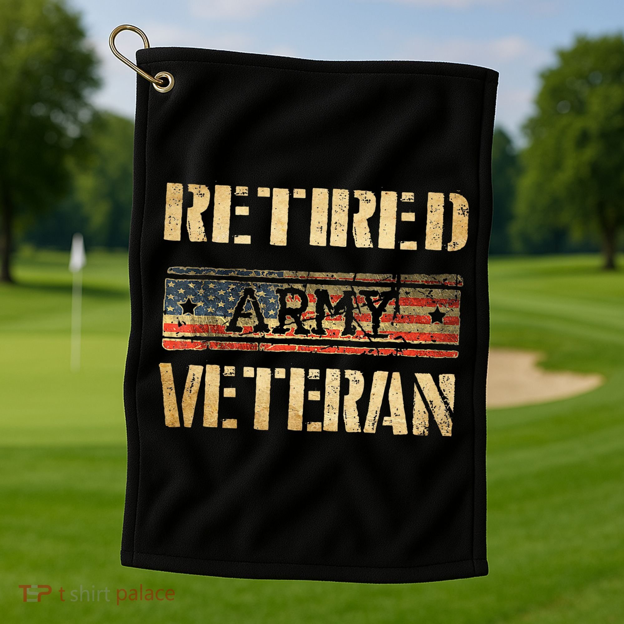 Retired army veteran Golf Towel