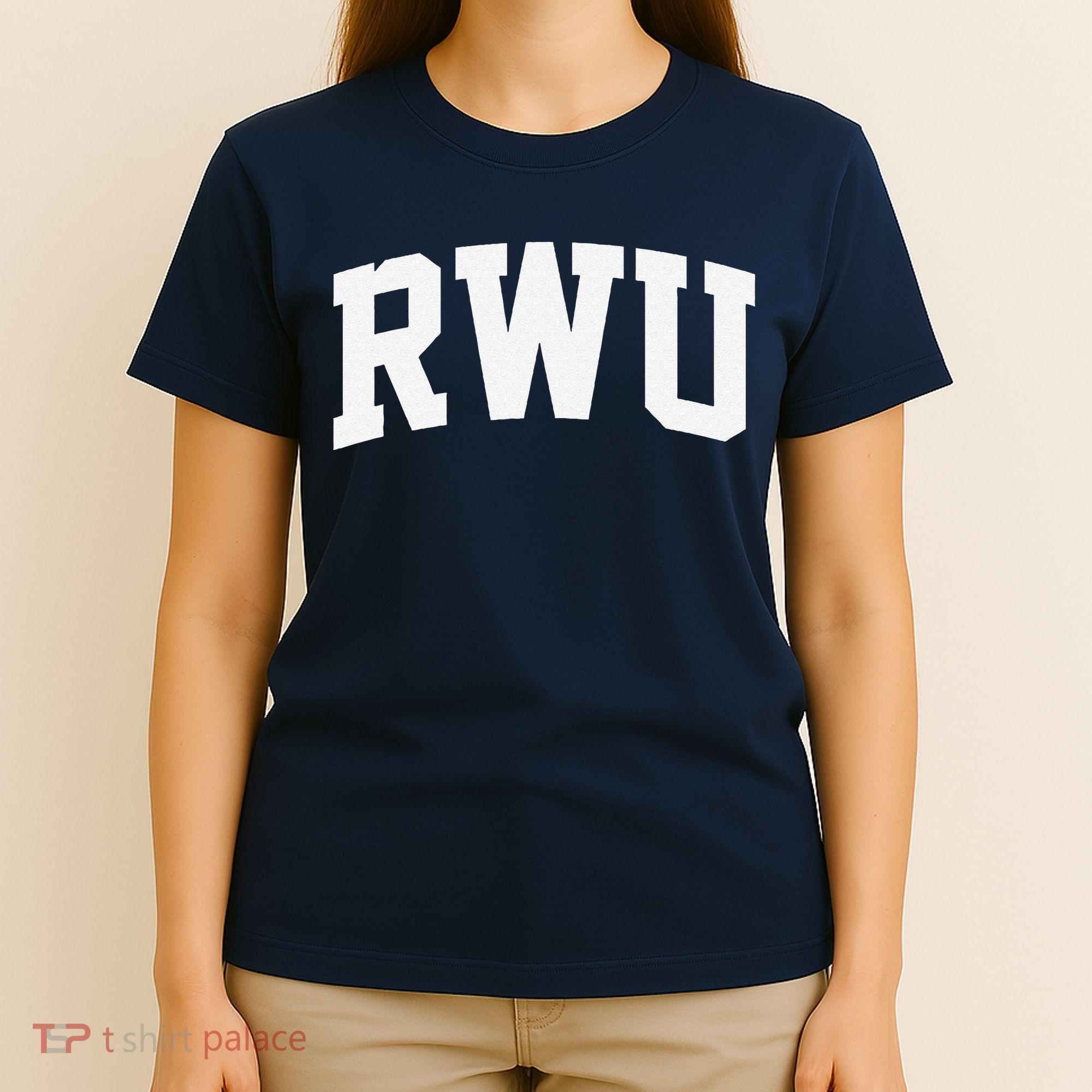 Rwu Arch Vintage Retro College Athletic Sports T-Shirt