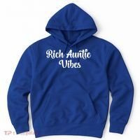 Rich Auntie Vibes Aunt Best Aunty Mothers Day Birthday Gift Hoodie thumb 0